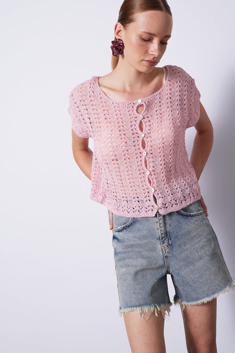 PEMBE — AJURLU TRİKO HIRKA