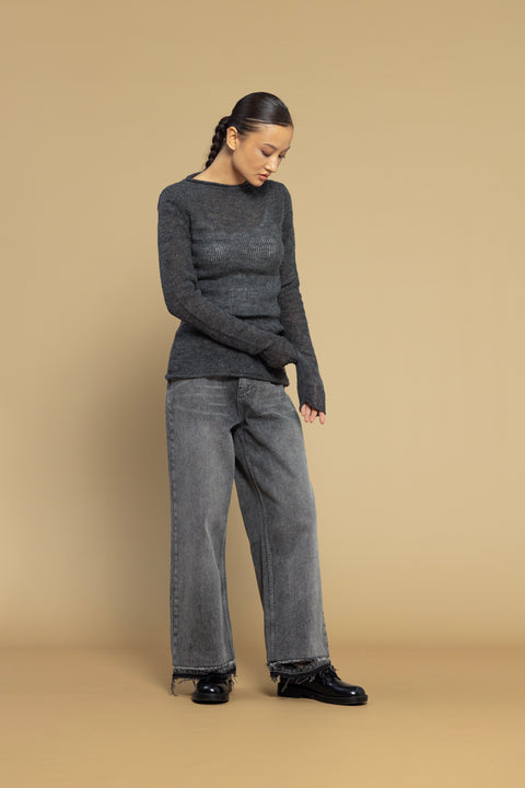 ANTRASİT — AJURLU TRİKO KAZAK