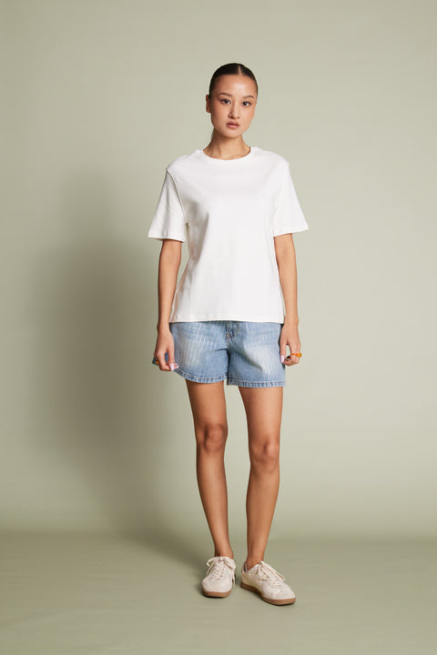 EKRU — BİSİKLET YAKA T-SHIRT