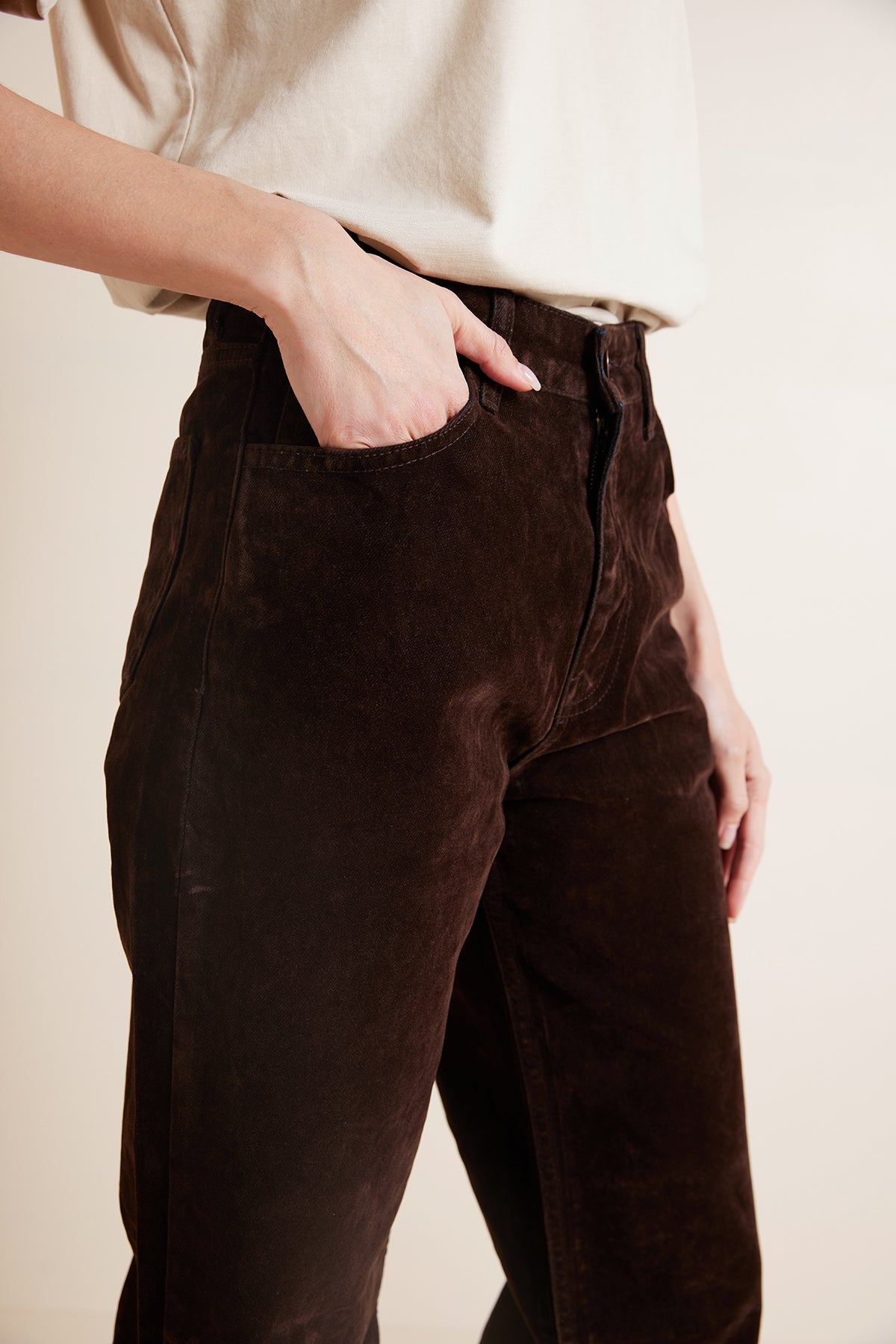 FLOKLU STRAIGHT FIT DENIM PANTOLON
