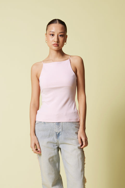 PEMBE — HALTER YAKA TOP