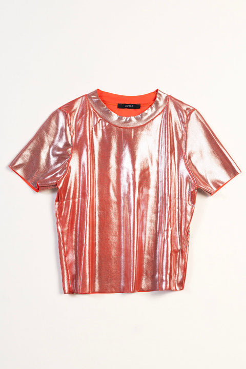 CORAL — METALİK TRİKO T-SHIRT