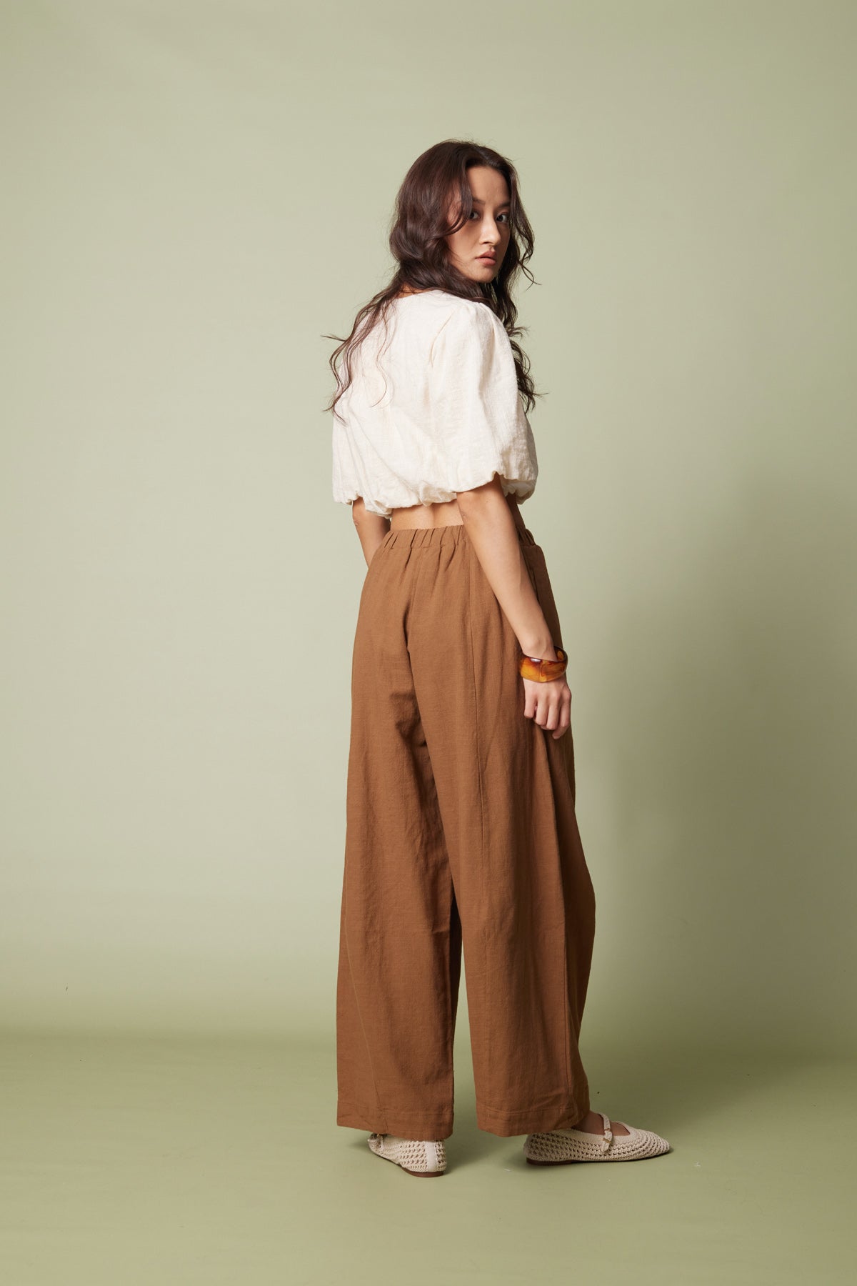 PAMUKLU BARREL FIT PANTOLON