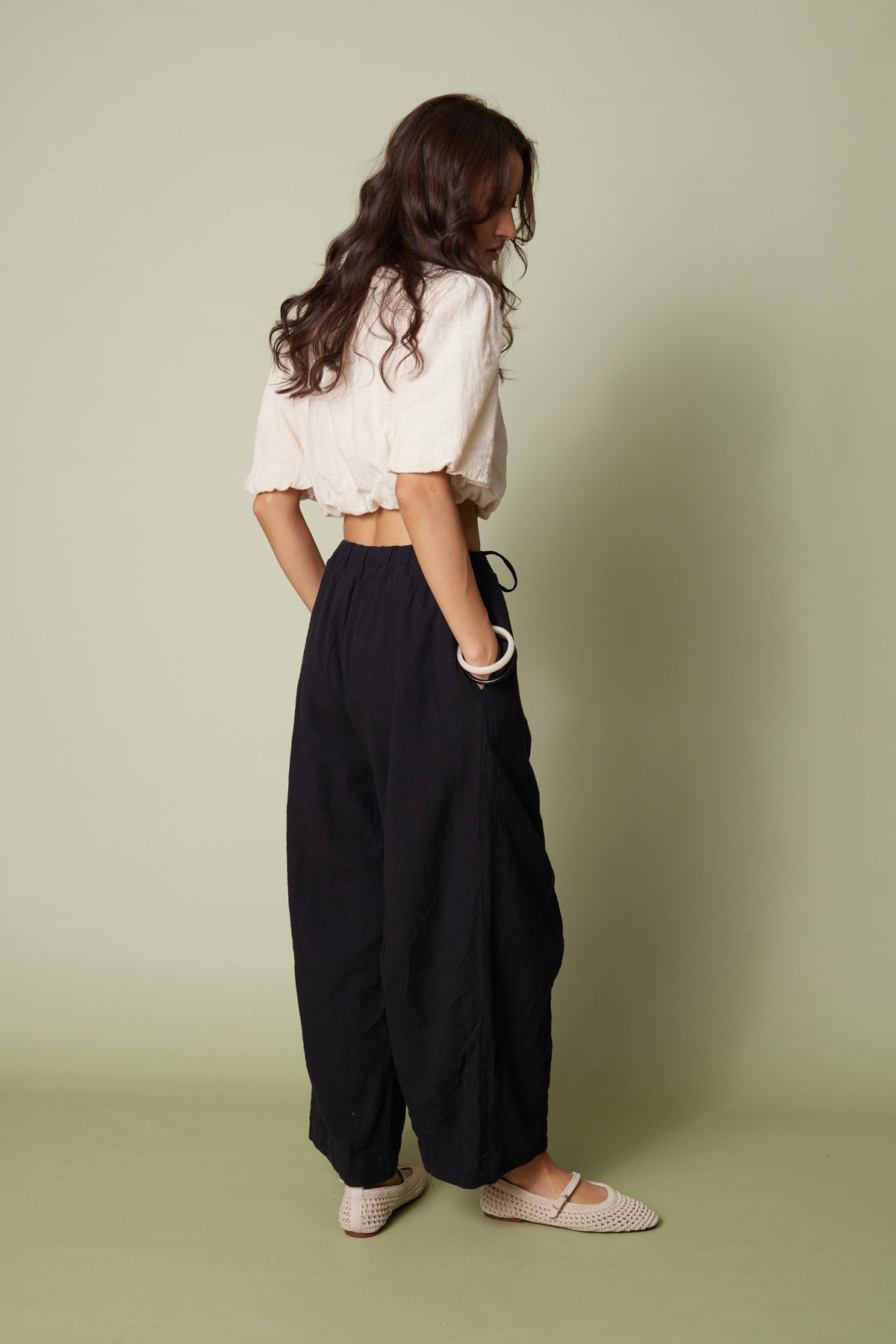 PAMUKLU BARREL FIT PANTOLON