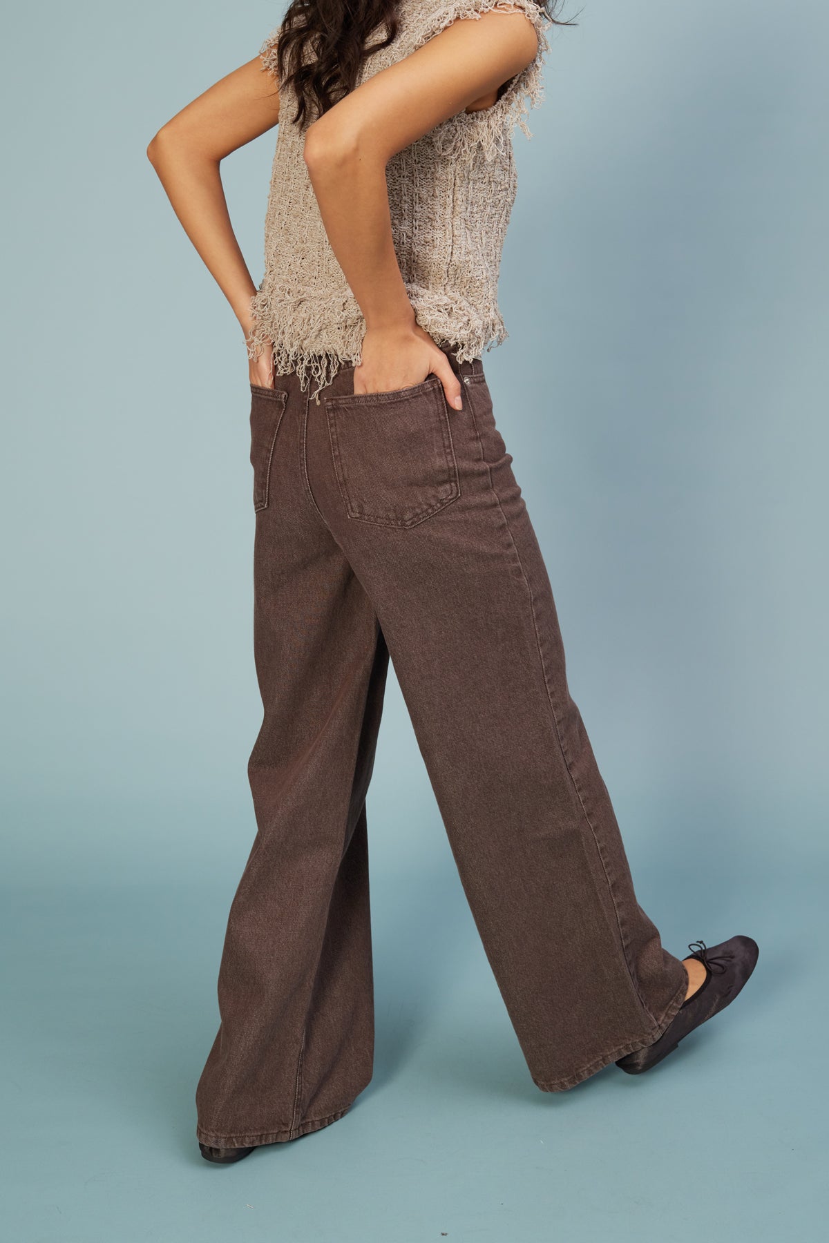 RELAXED FIT DENIM PANTOLON
