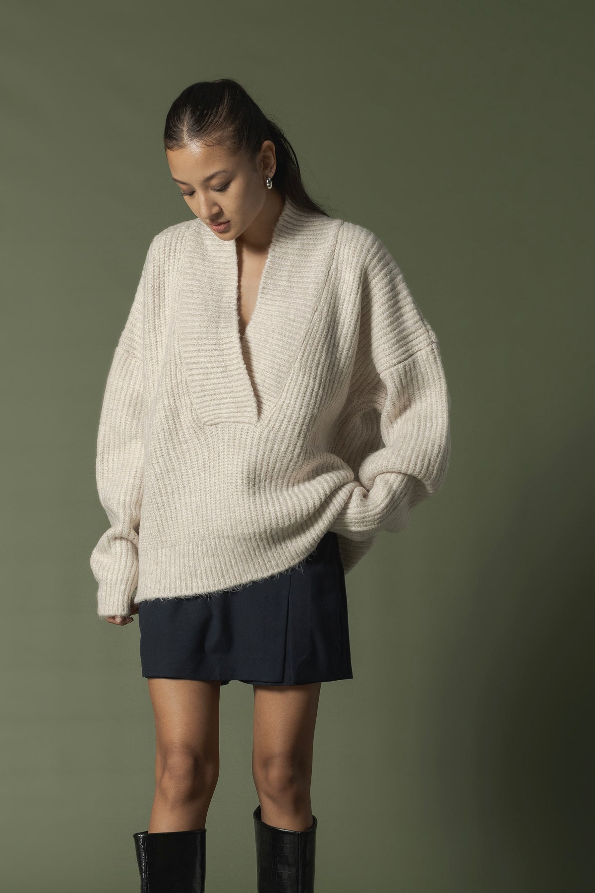 V YAKA TRİKO KAZAK