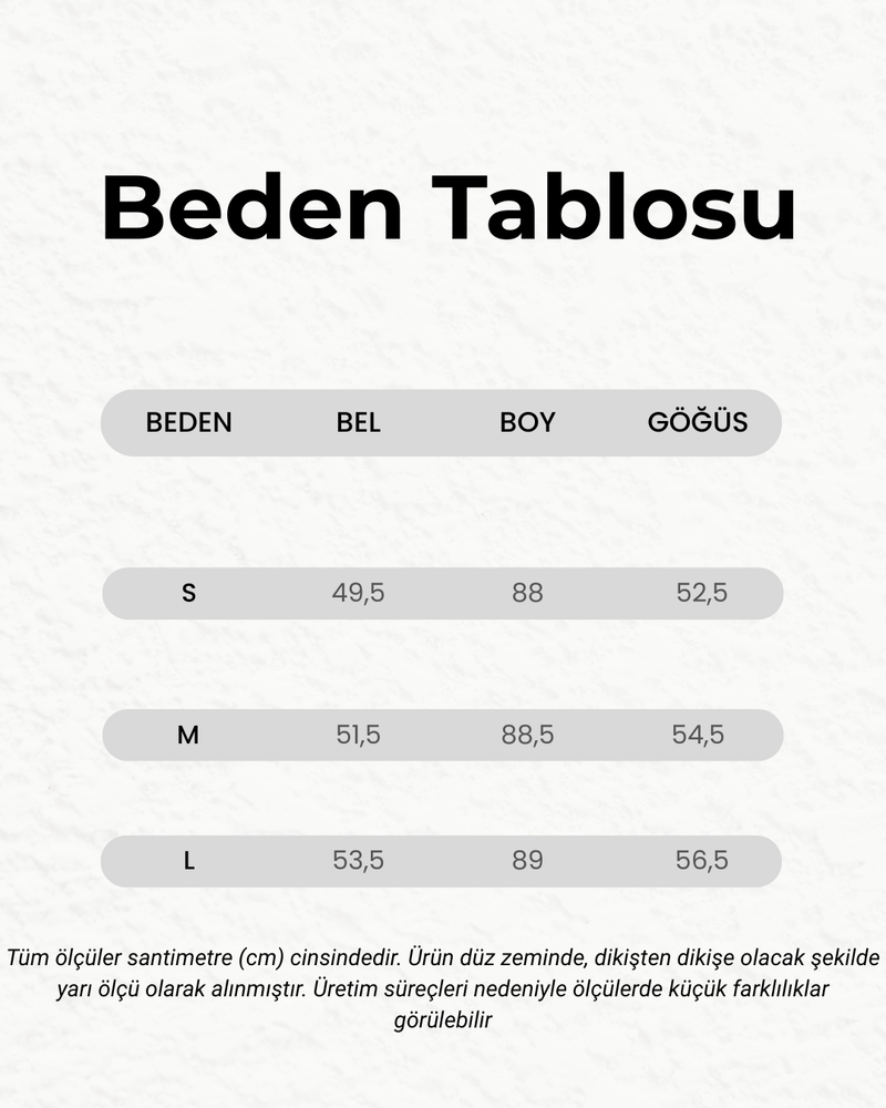 Beden Tablosu