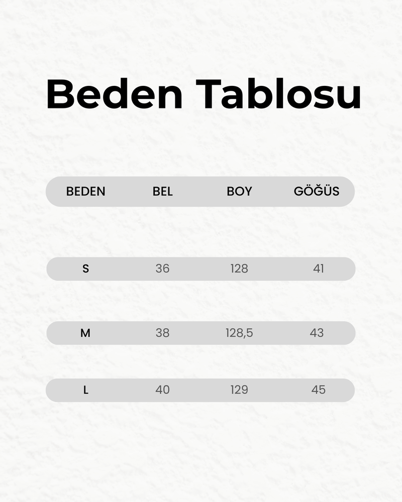 Beden Tablosu