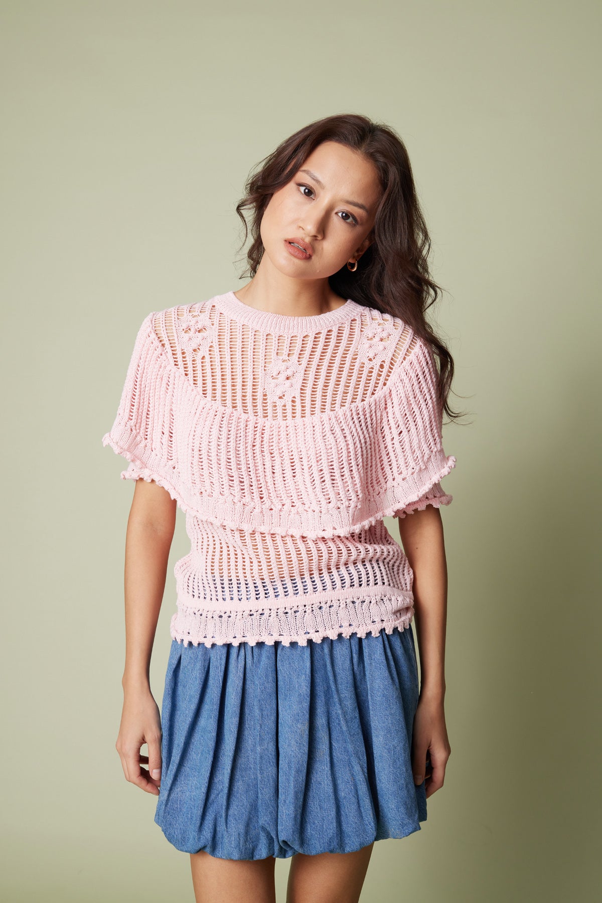 AJURLU FIRFIRLI TRİKO KAZAK