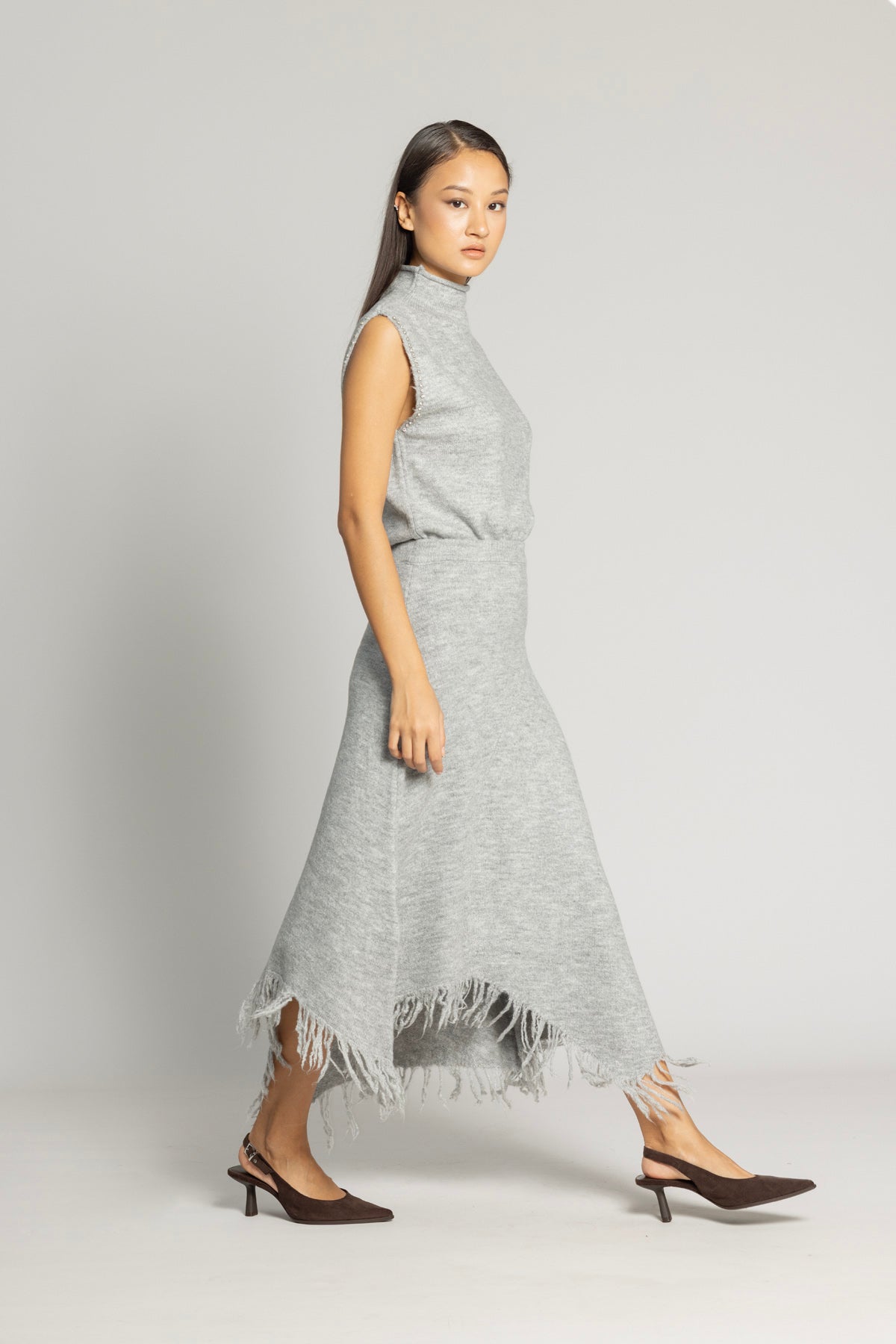 ASİMETRİK TRİKO ETEK