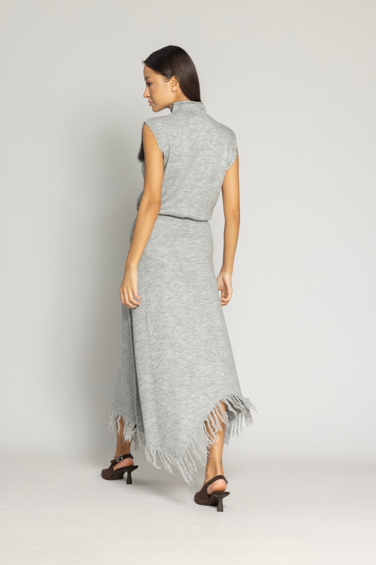 ASİMETRİK TRİKO ETEK