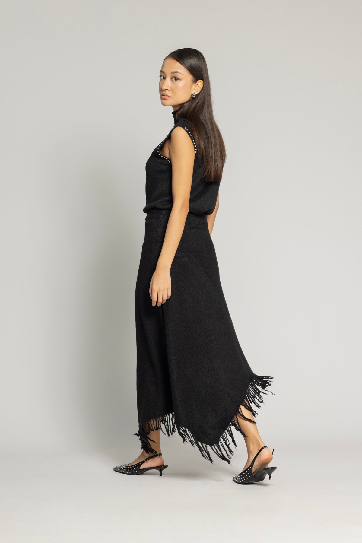 ASİMETRİK TRİKO ETEK