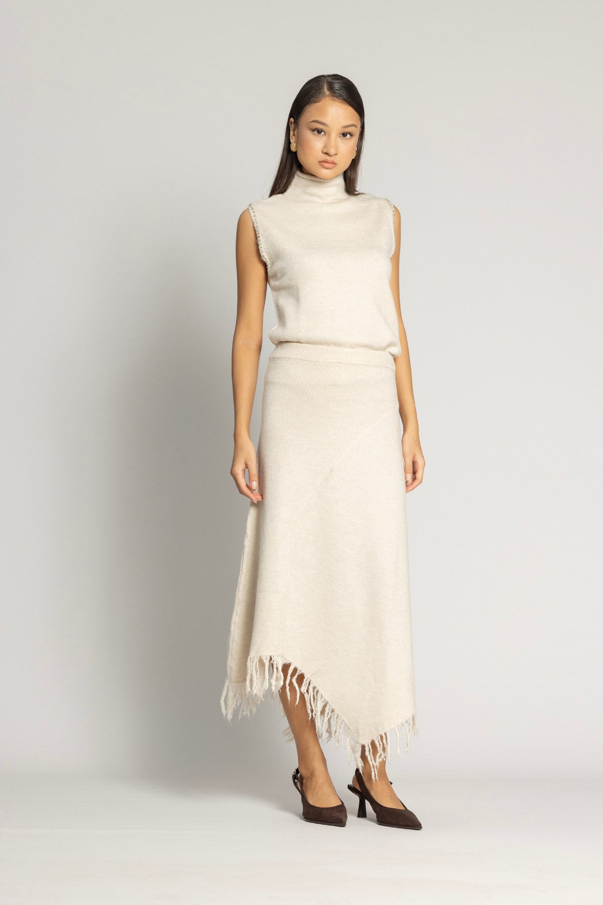 ASİMETRİK TRİKO ETEK