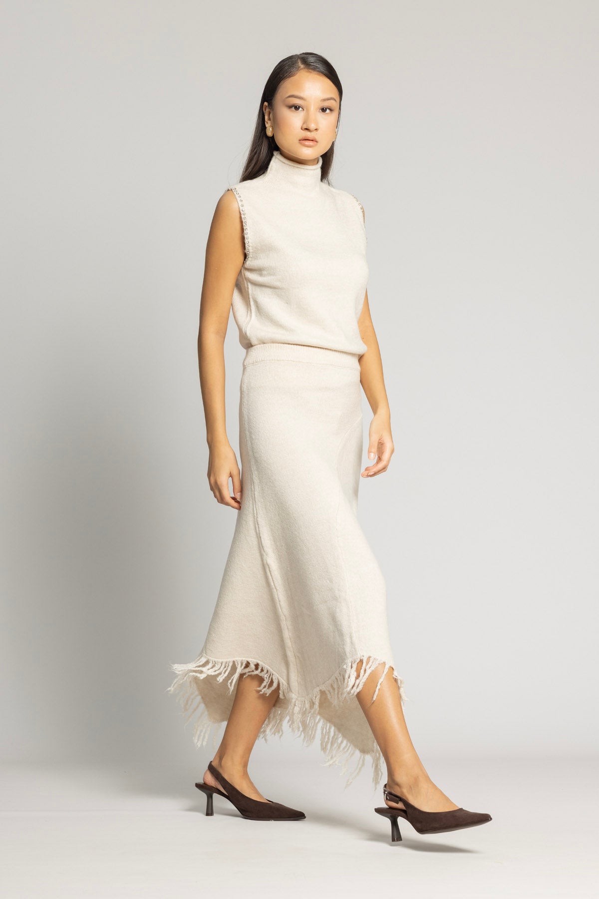 ASİMETRİK TRİKO ETEK