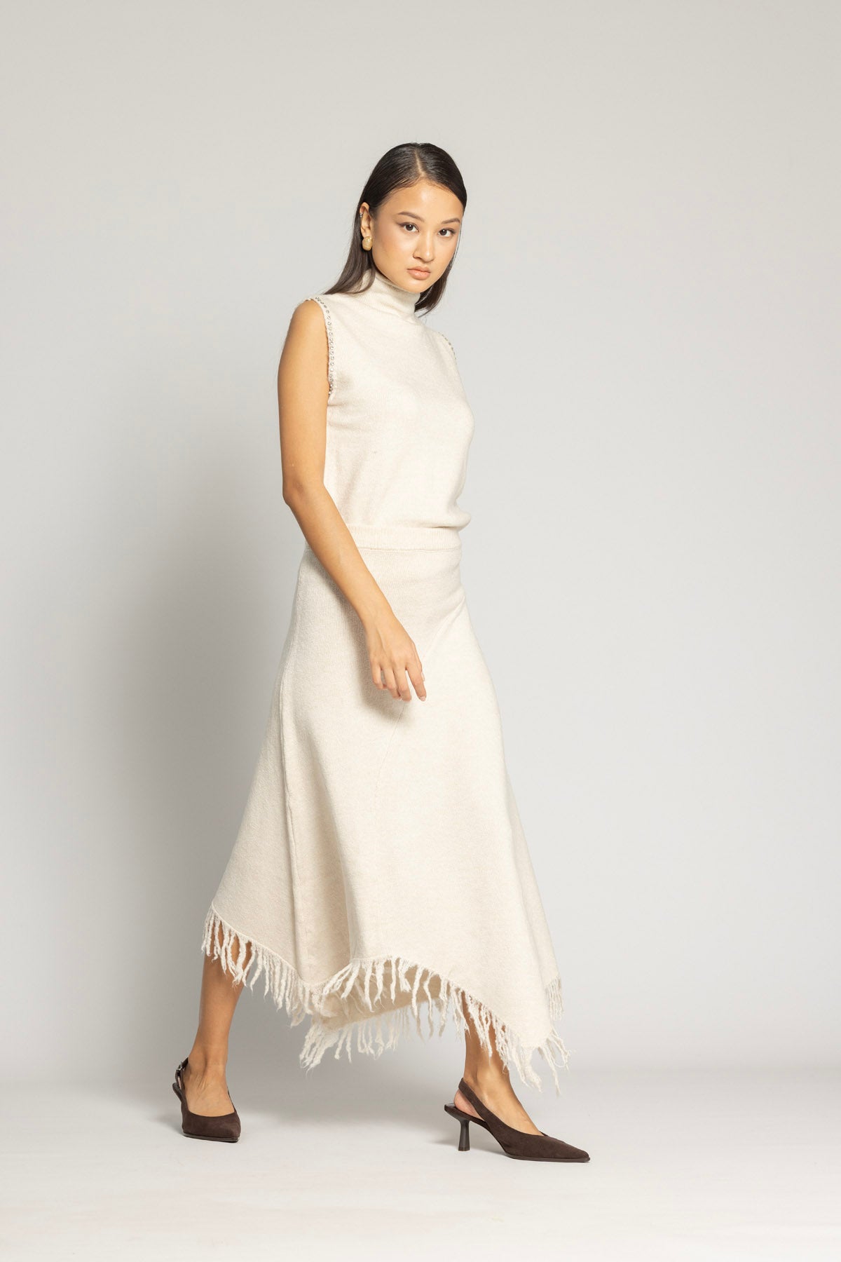 ASİMETRİK TRİKO ETEK