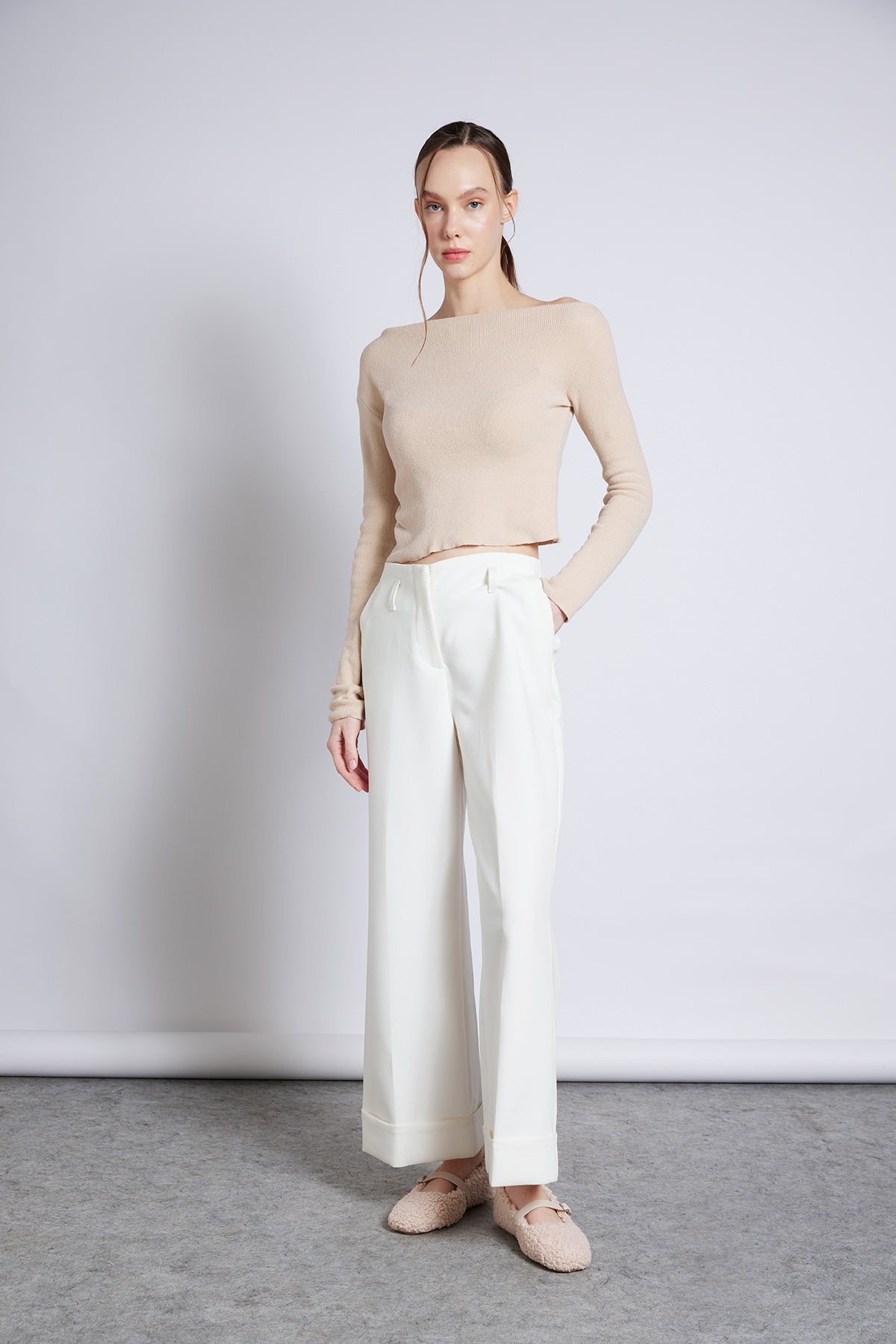 Asimetrik Triko Top