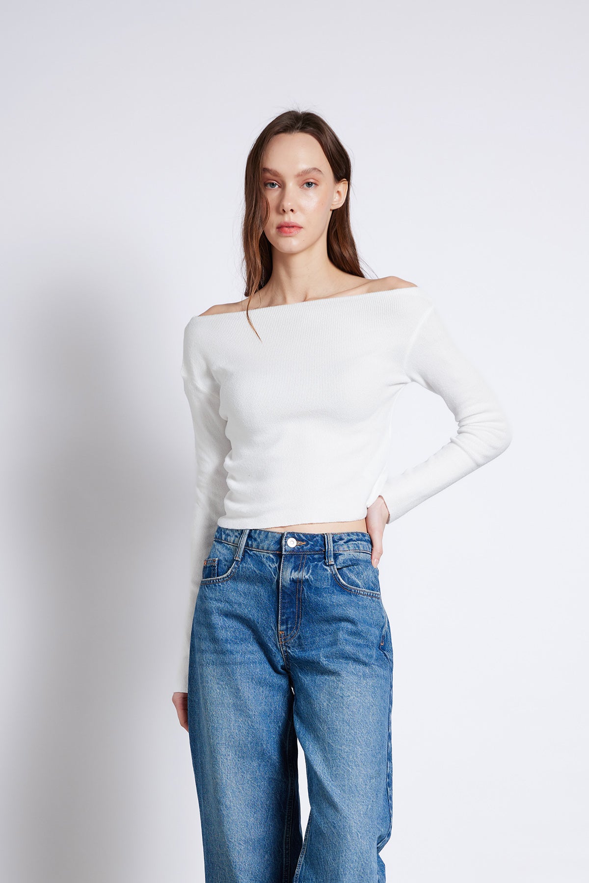 Asimetrik Triko Top