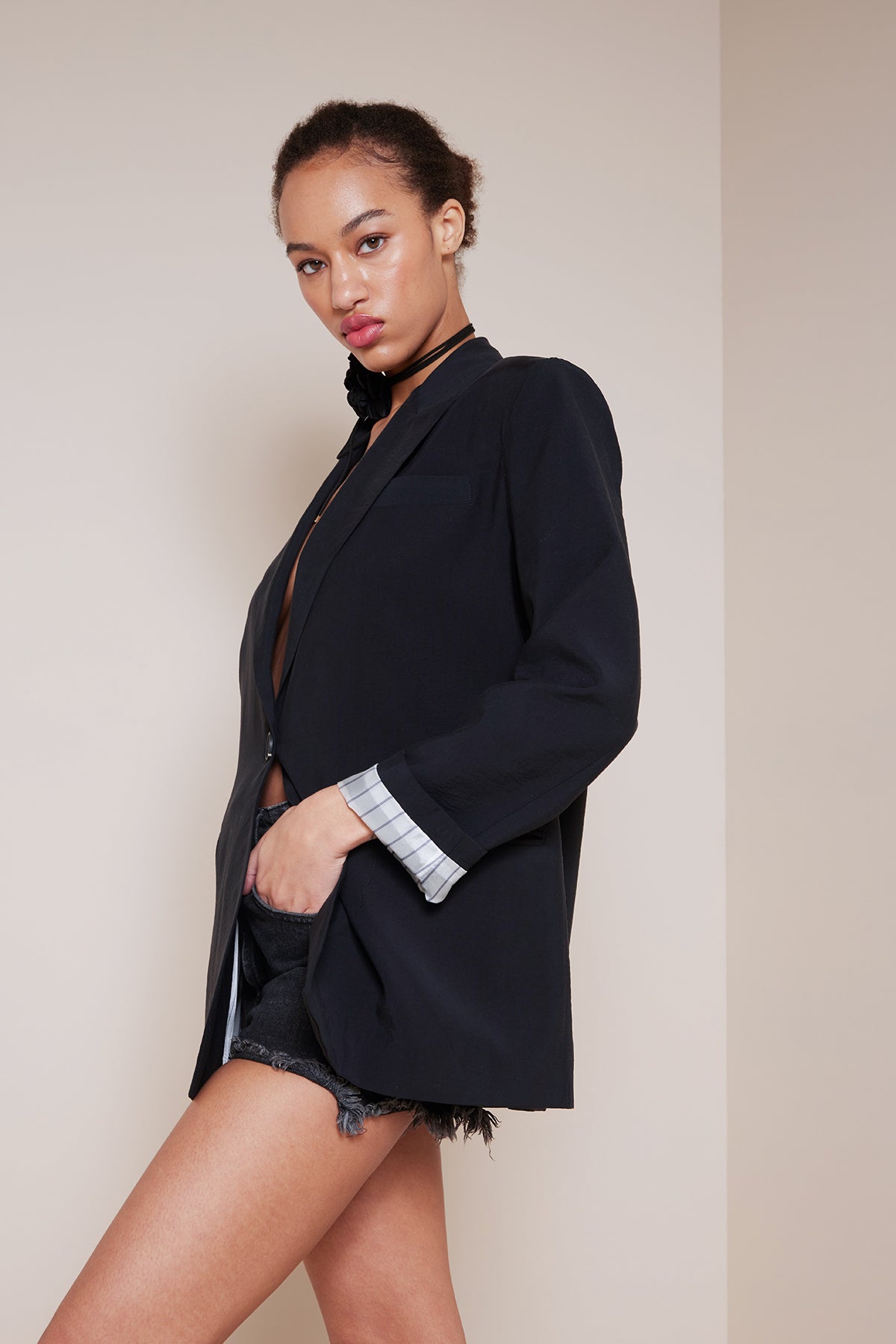 ASTAR DETAYLI BLAZER CEKET