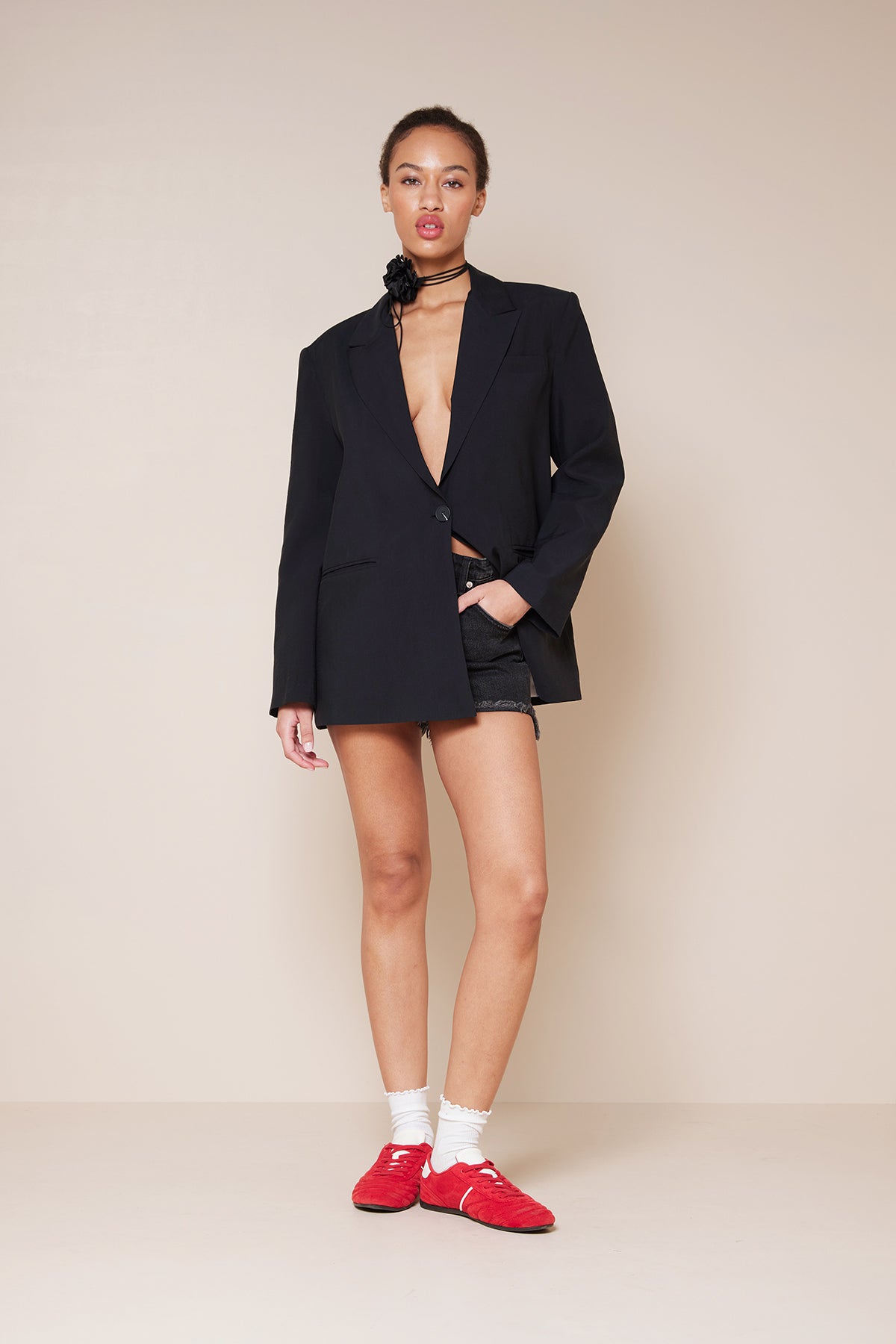 ASTAR DETAYLI BLAZER CEKET