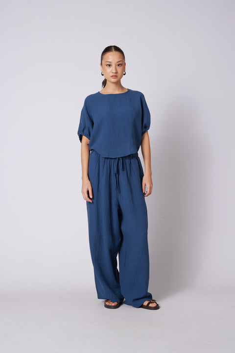 İNDİGO — BAĞCIKLI STRAIGHT FIT PANTOLON
