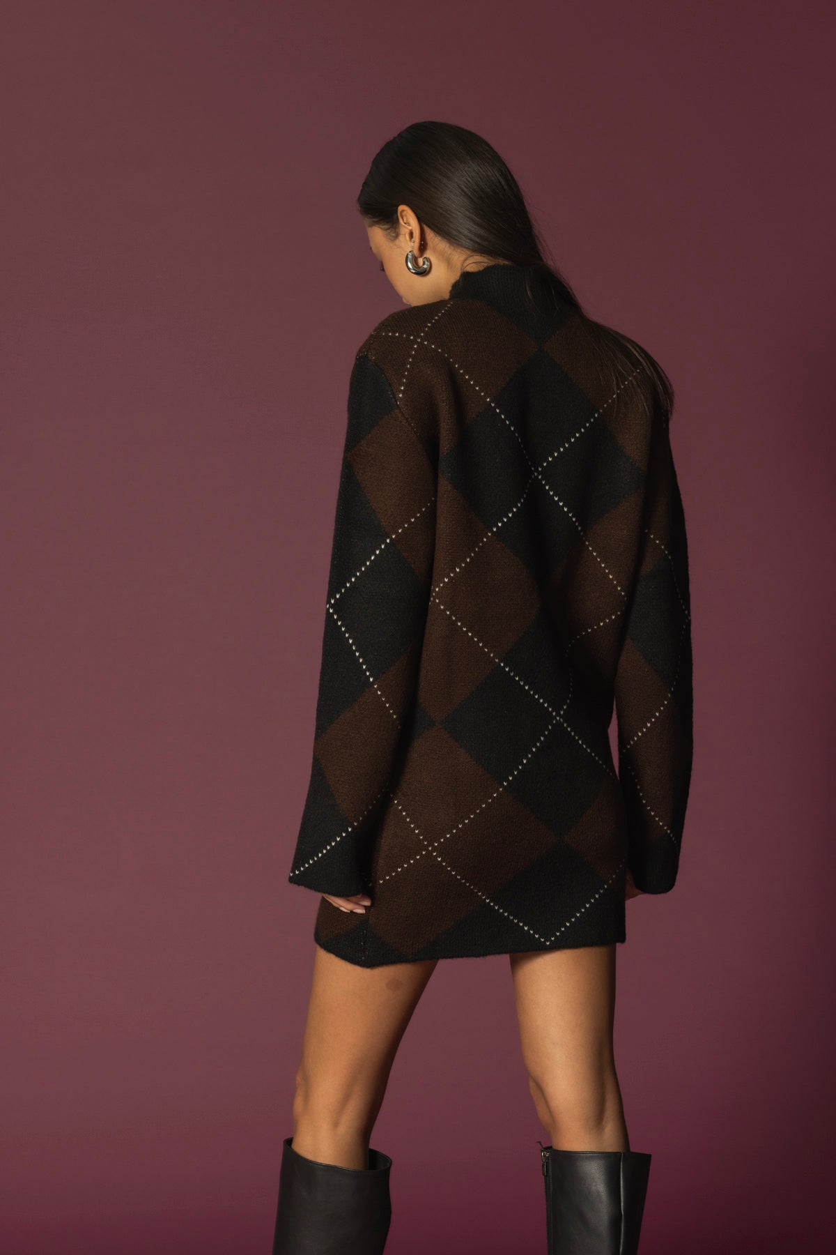 BAKLAVA DESEN ELBİSE