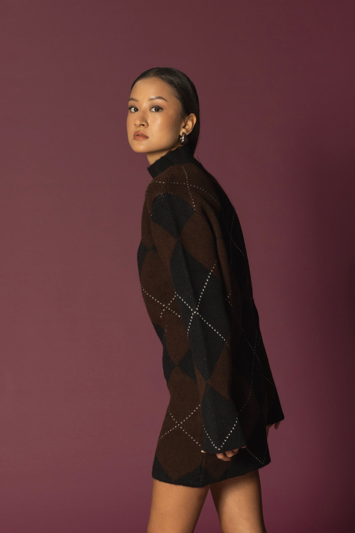 BAKLAVA DESEN ELBİSE