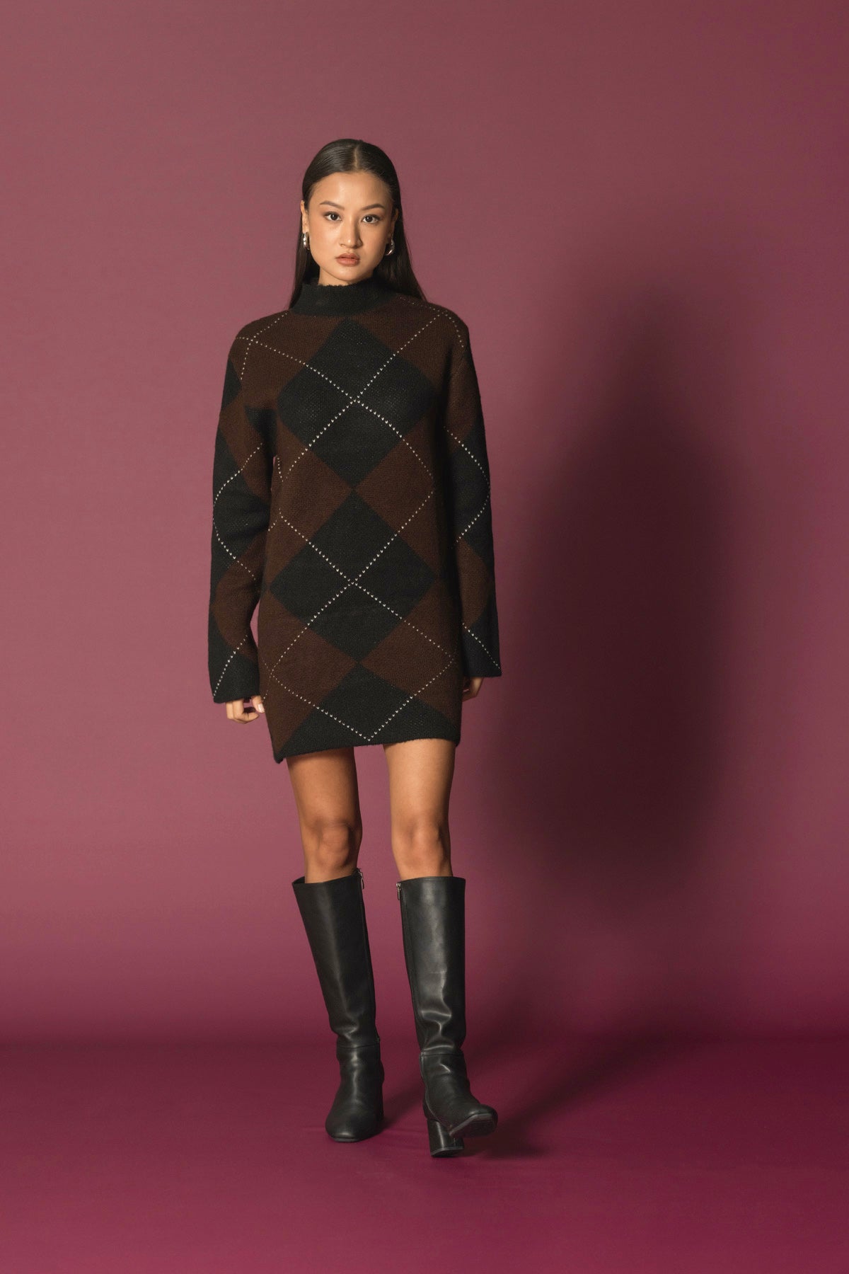 BAKLAVA DESEN ELBİSE