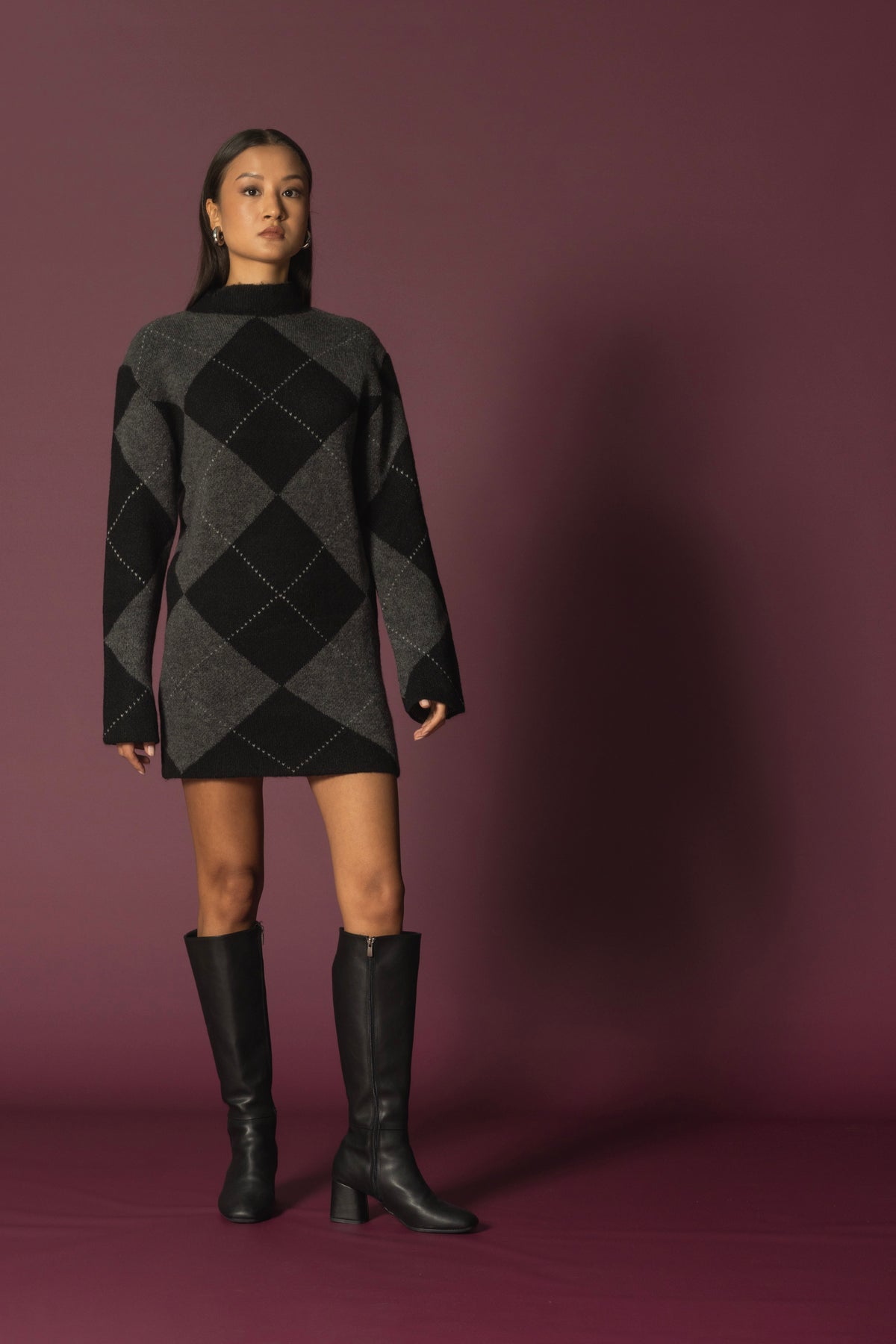 BAKLAVA DESEN ELBİSE