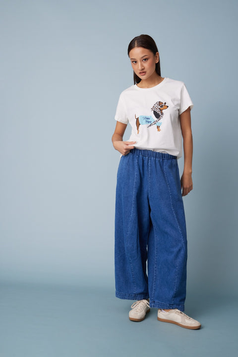 MAVİ — BARREL FIT DENIM PANTOLON