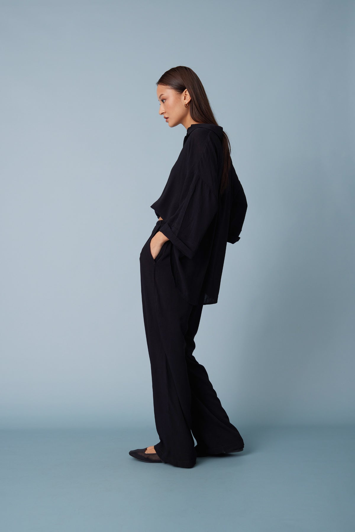 BELİ LASTİKLİ RAHAT PANTOLON