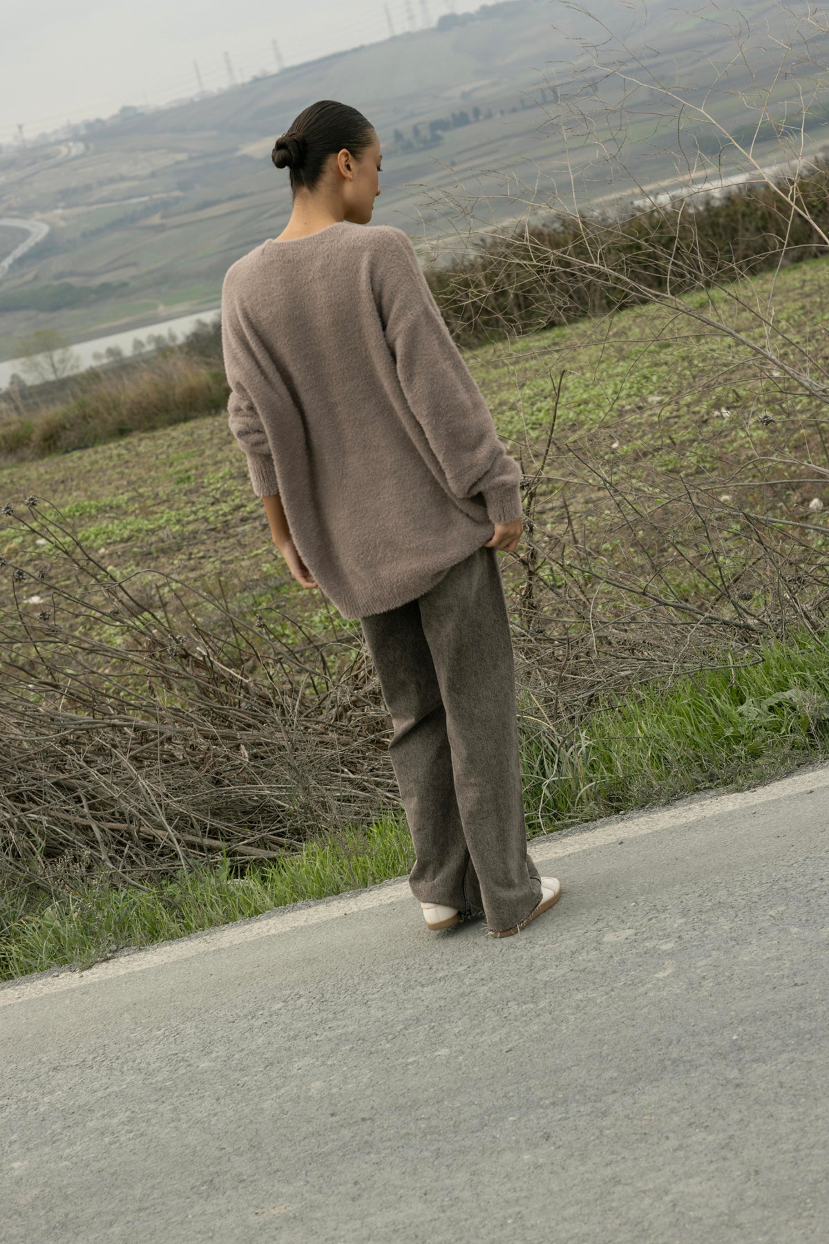 Bisiklet Yaka Triko Kazak