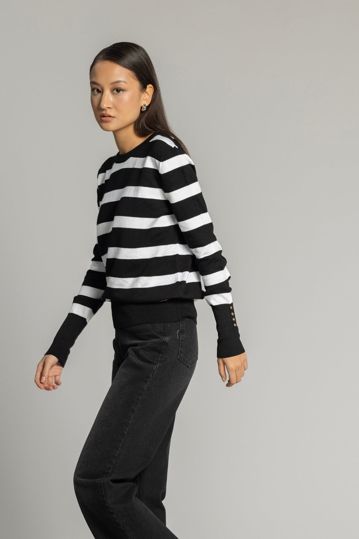 ÇİZGİLİ TRİKO BLUZ