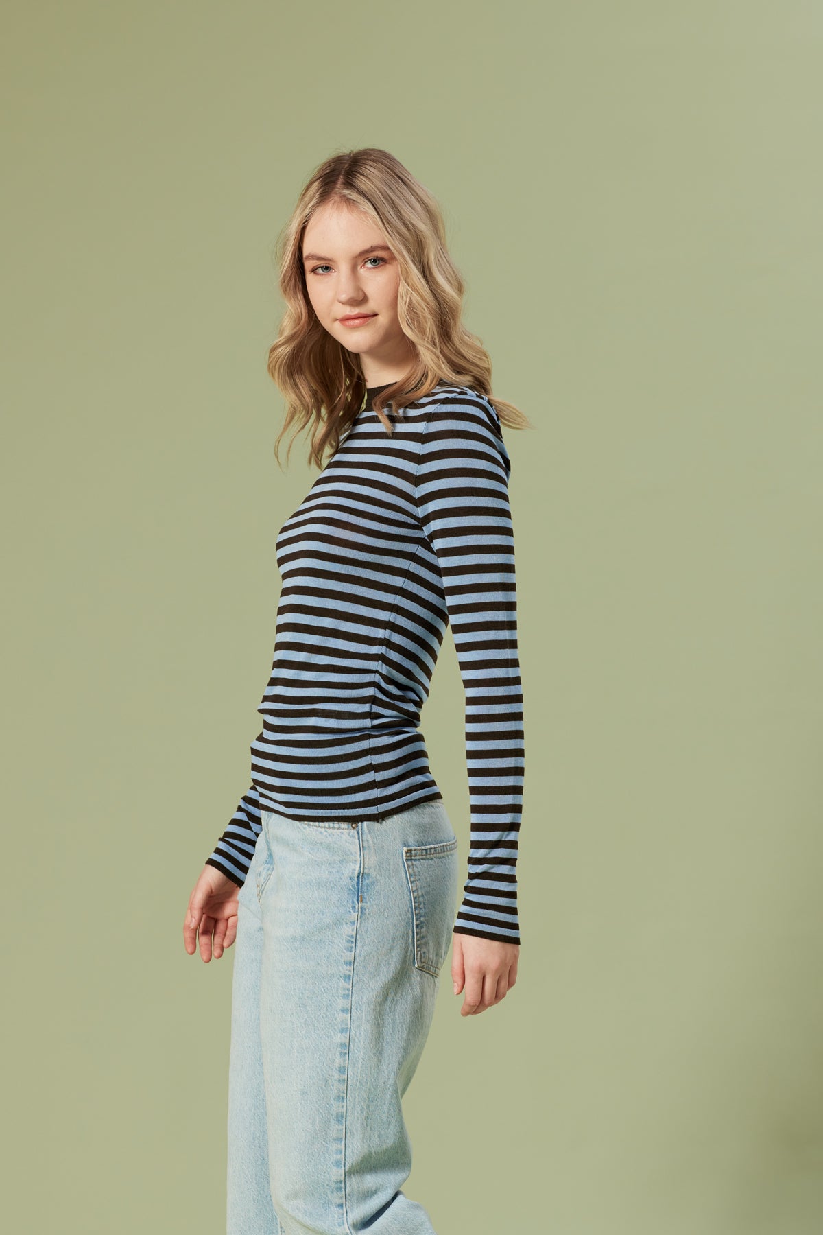 ÇİZGİLİ TRİKO BLUZ