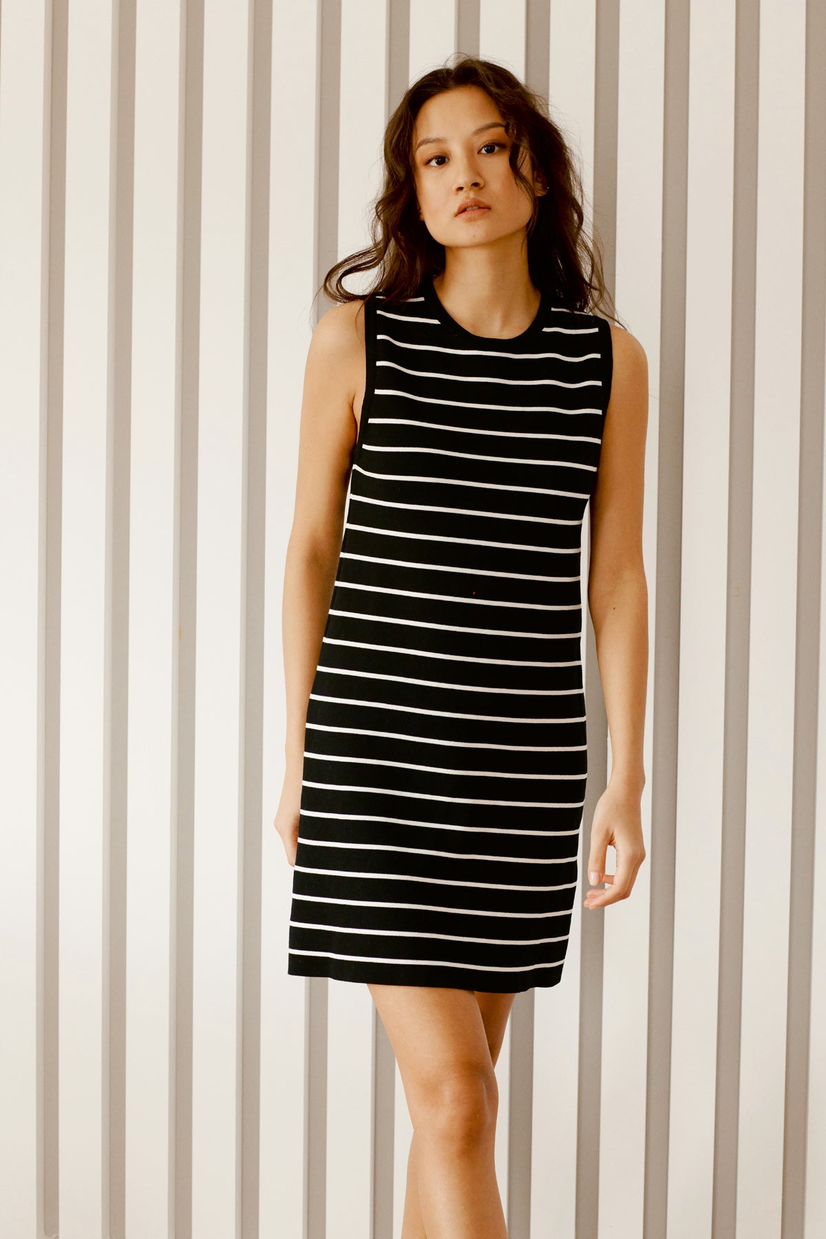 ÇİZGİLİ TRİKO ELBİSE