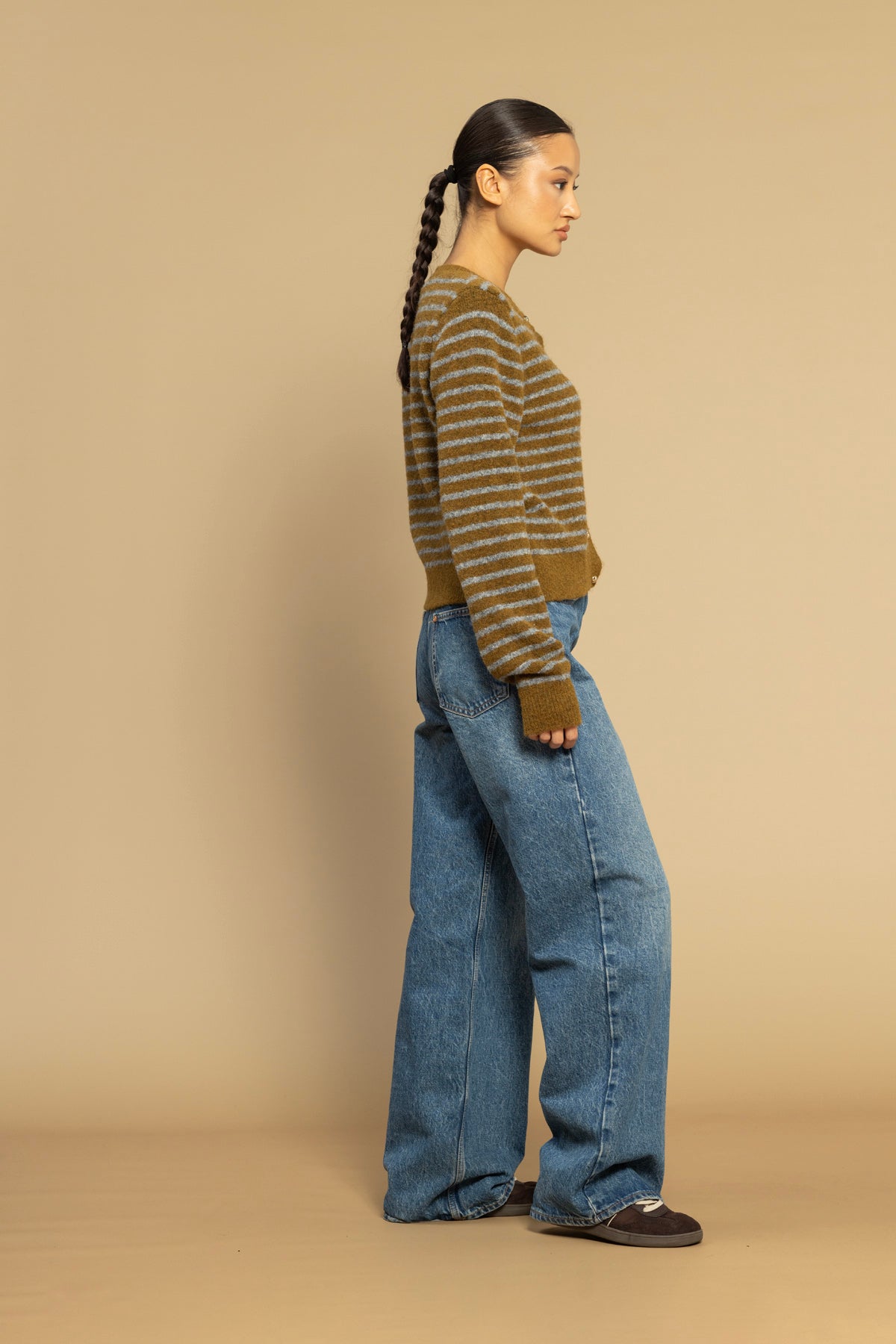 ÇİZGİLİ TRİKO HIRKA