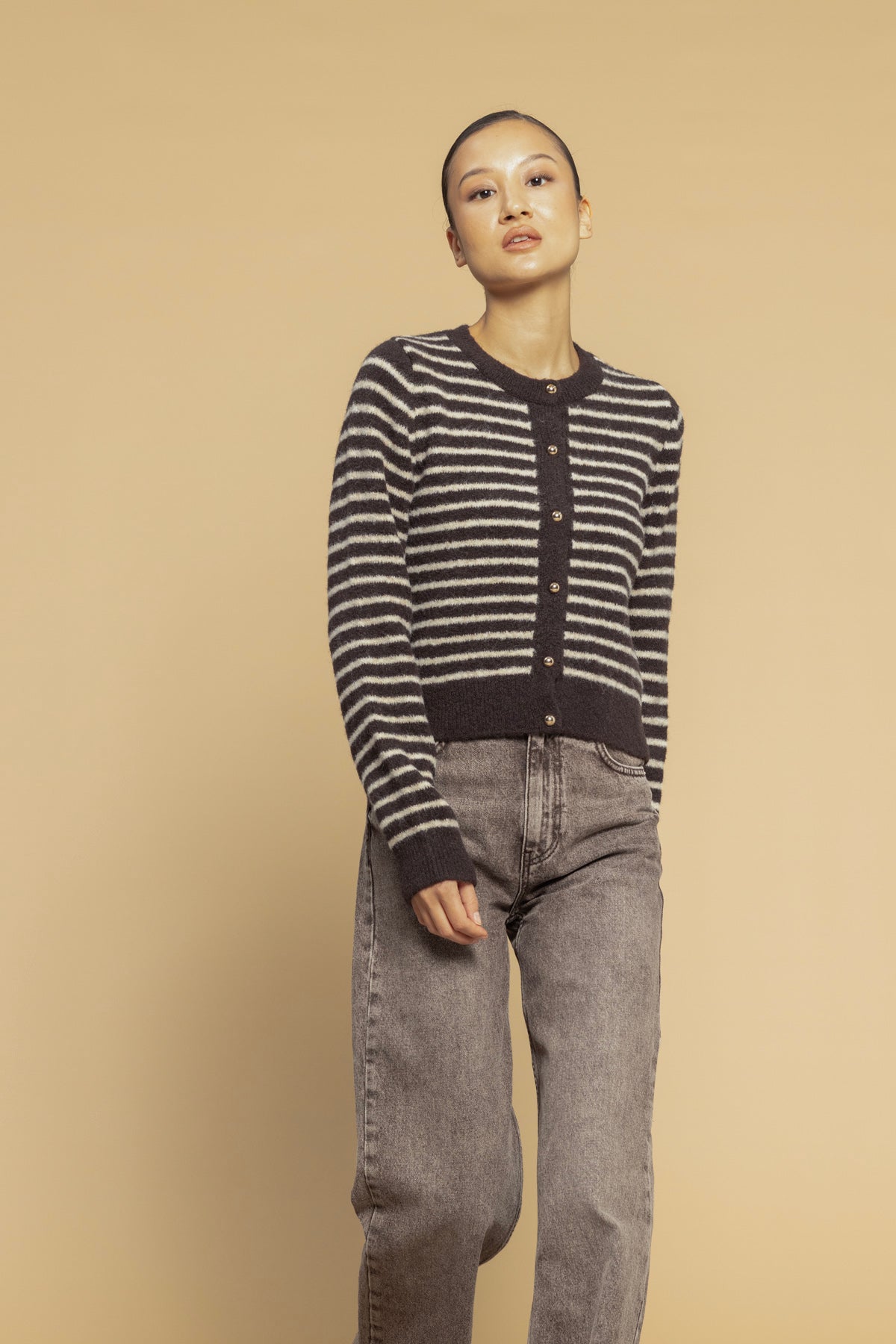 ÇİZGİLİ TRİKO HIRKA