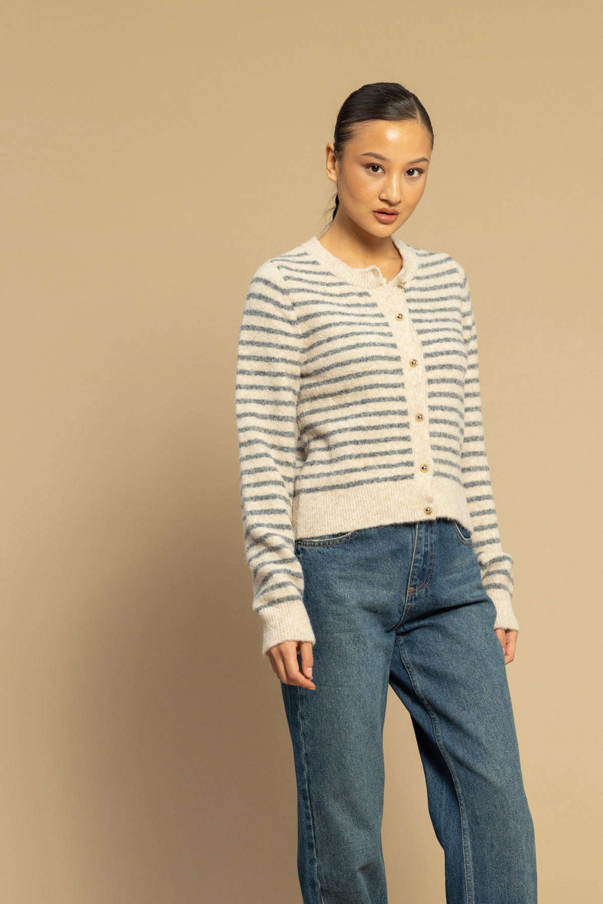 ÇİZGİLİ TRİKO HIRKA