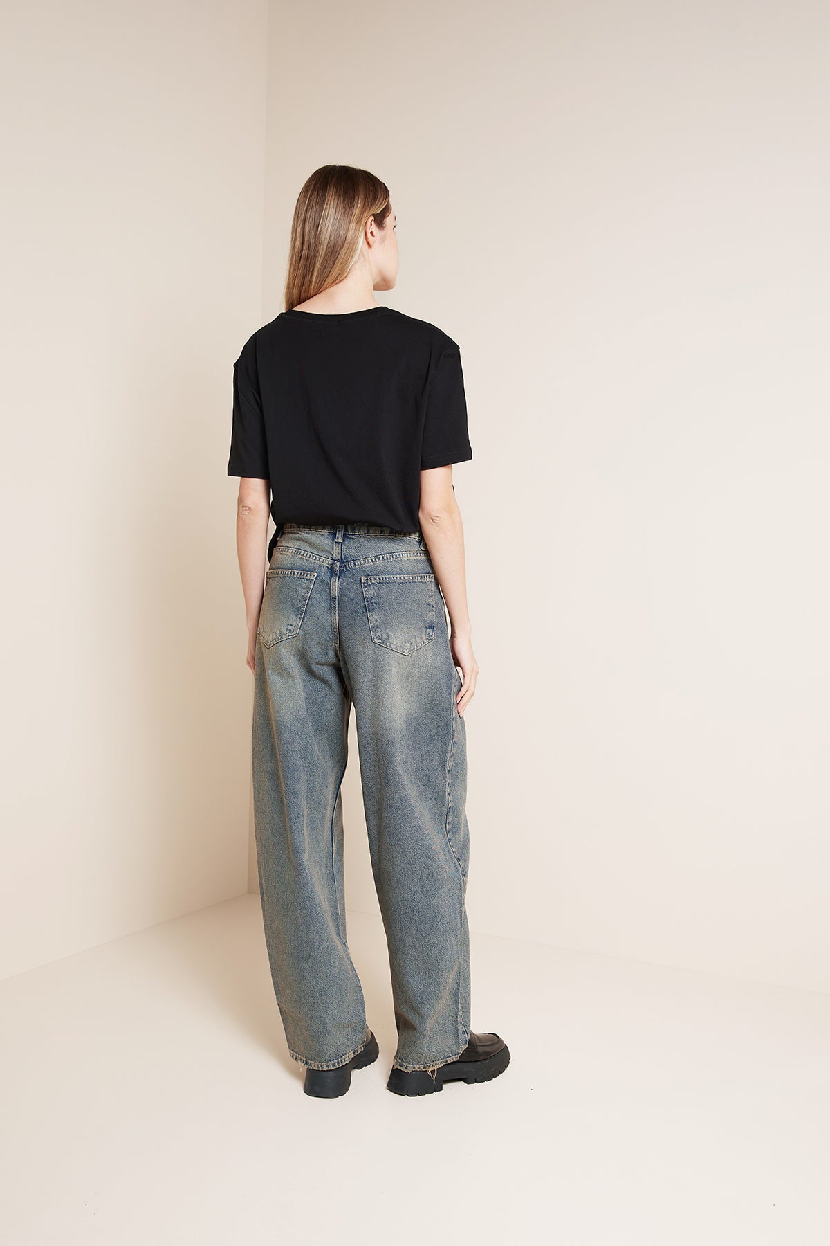 DİKİŞ DETAYLI DENIM PANTOLON