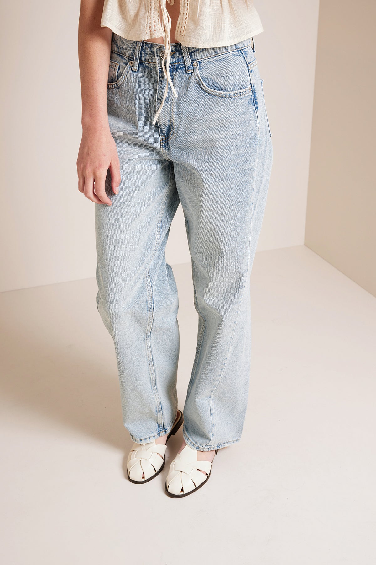 DİKİŞ DETAYLI DENIM PANTOLON