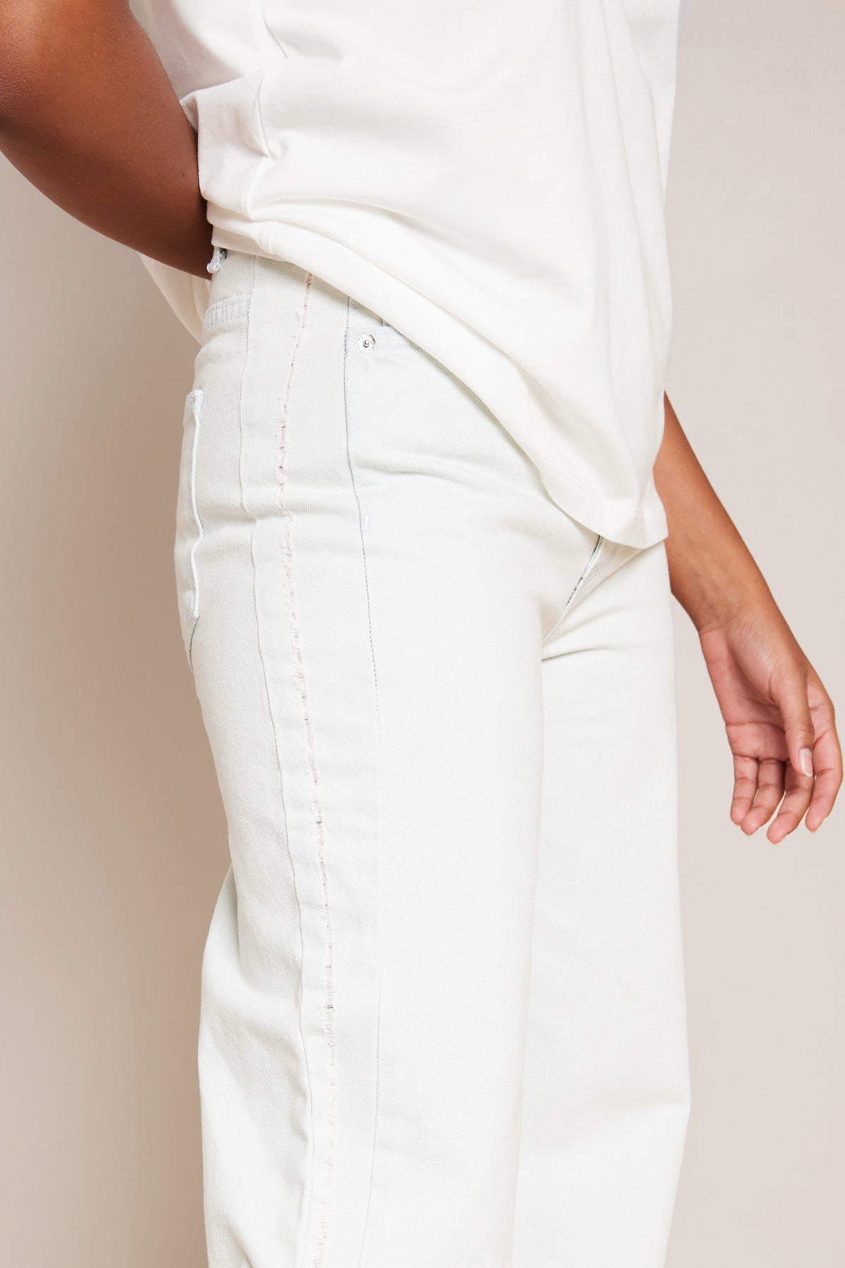 DISTRESSED DETAYLI DENIM PANTOLON