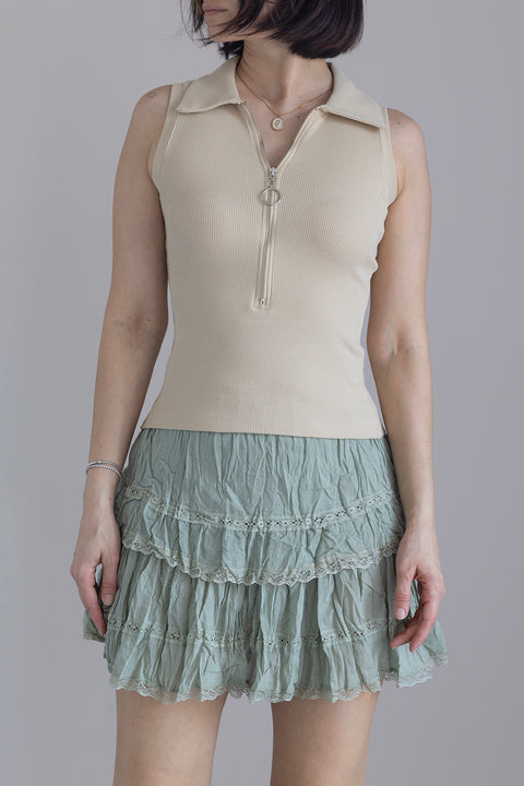 BEJ — FERMUARLI KOLSUZ TOP