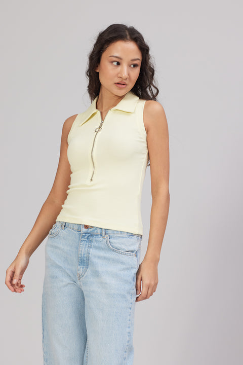 SARI — FERMUARLI KOLSUZ TOP