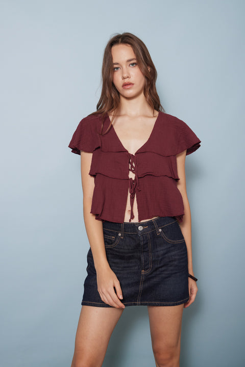 BORDO — FIRFIRLI PELERİN TOP
