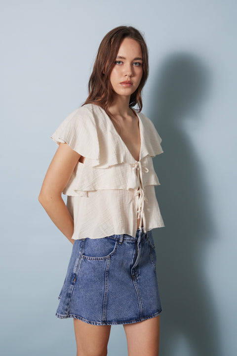 NATUREL — FIRFIRLI PELERİN TOP