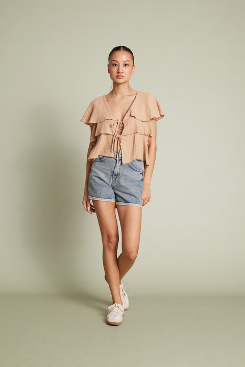 NATUREL — FIRFIRLI PELERİN TOP