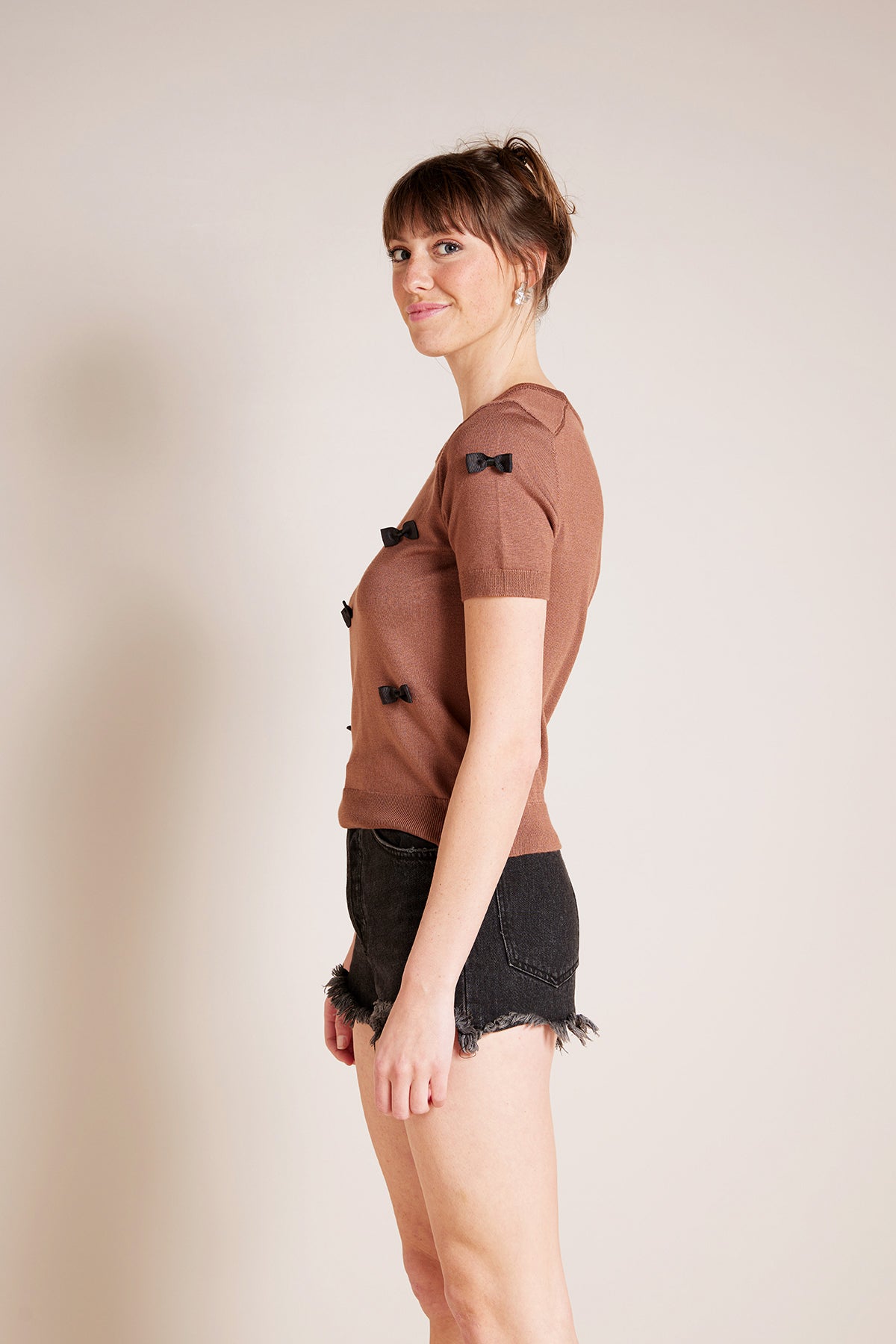 KADIN TRİKO FİYONKLU BLUZ