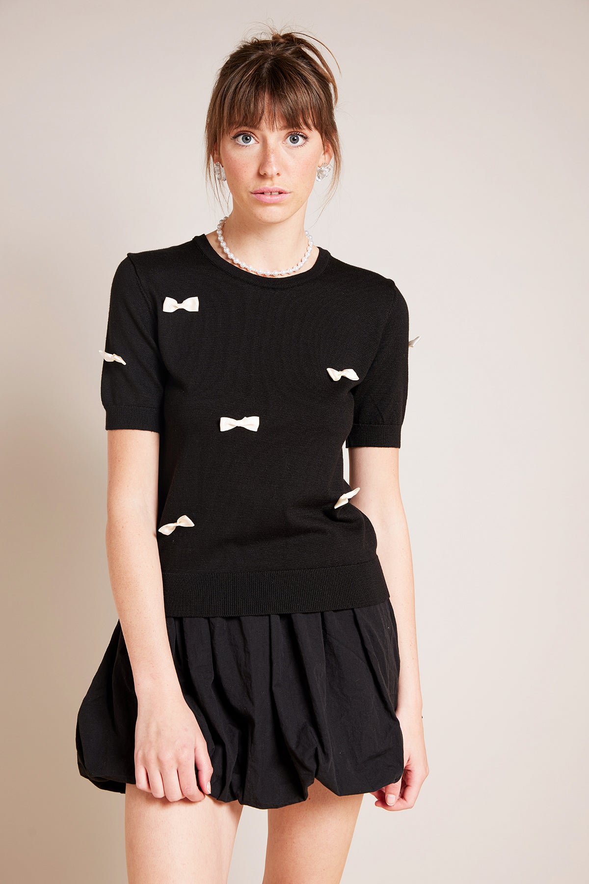 KADIN TRİKO FİYONKLU BLUZ