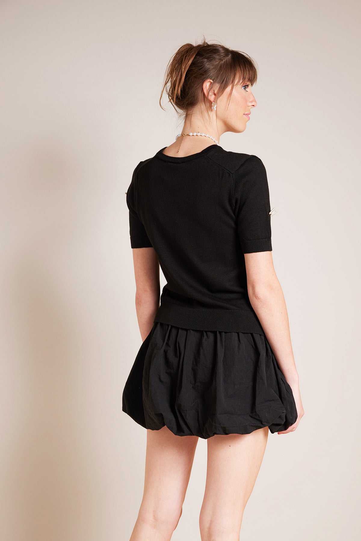 KADIN TRİKO FİYONKLU BLUZ