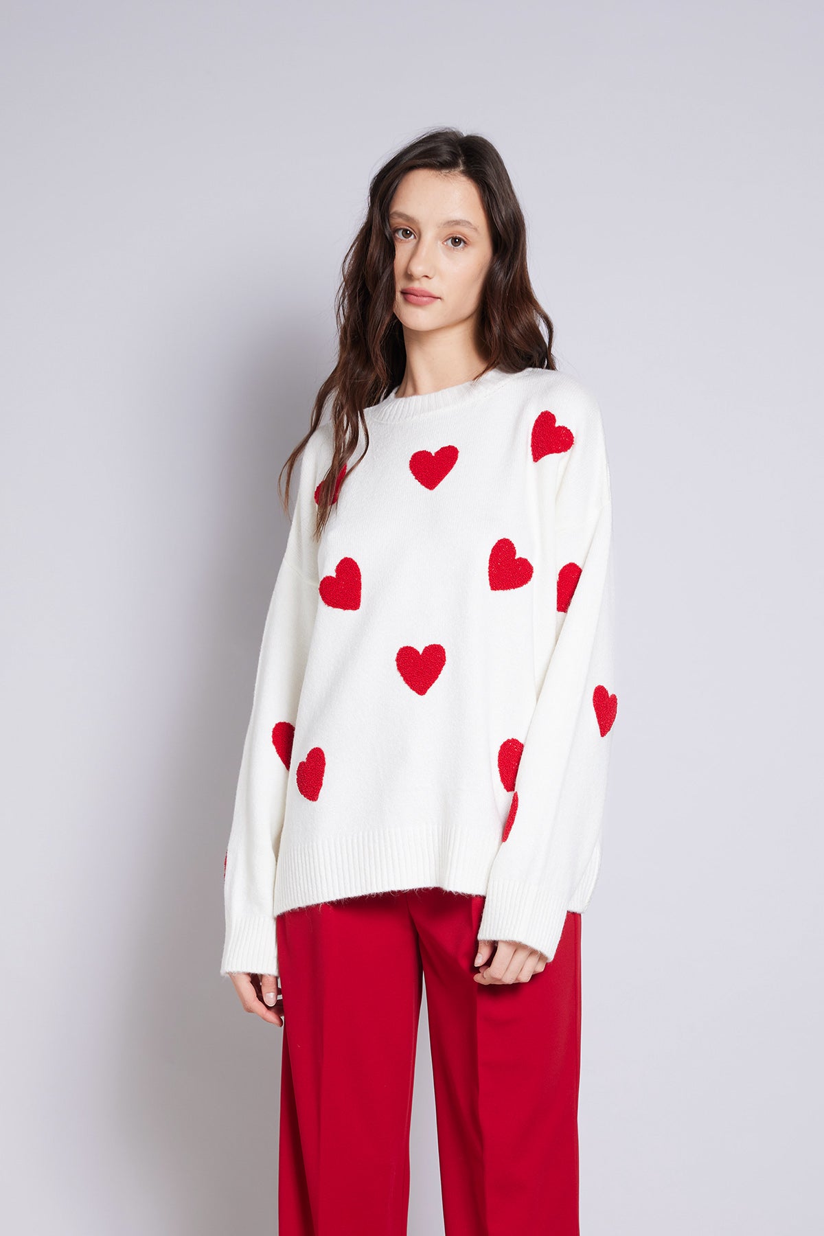 KALP NAKIŞLI TRİKO KAZAK