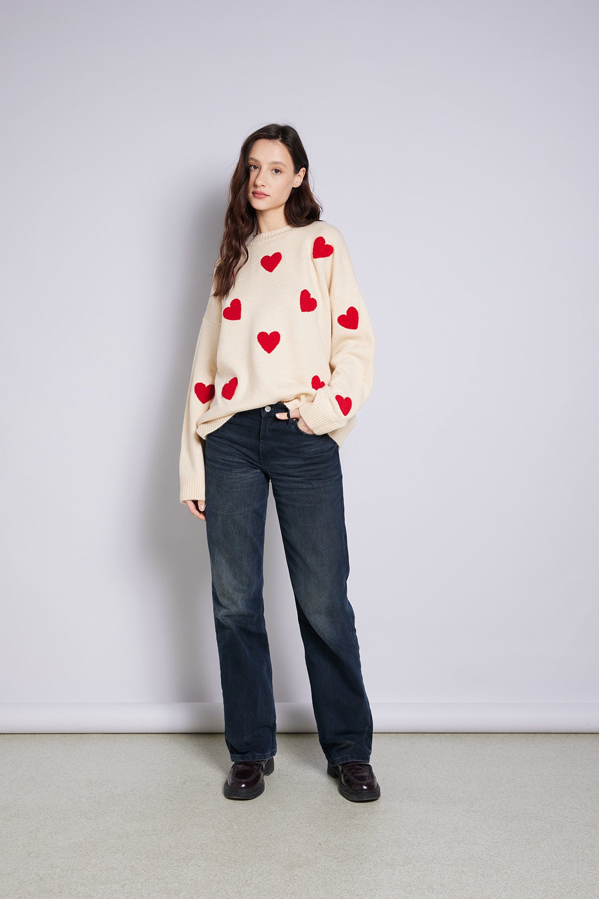 KALP NAKIŞLI TRİKO KAZAK